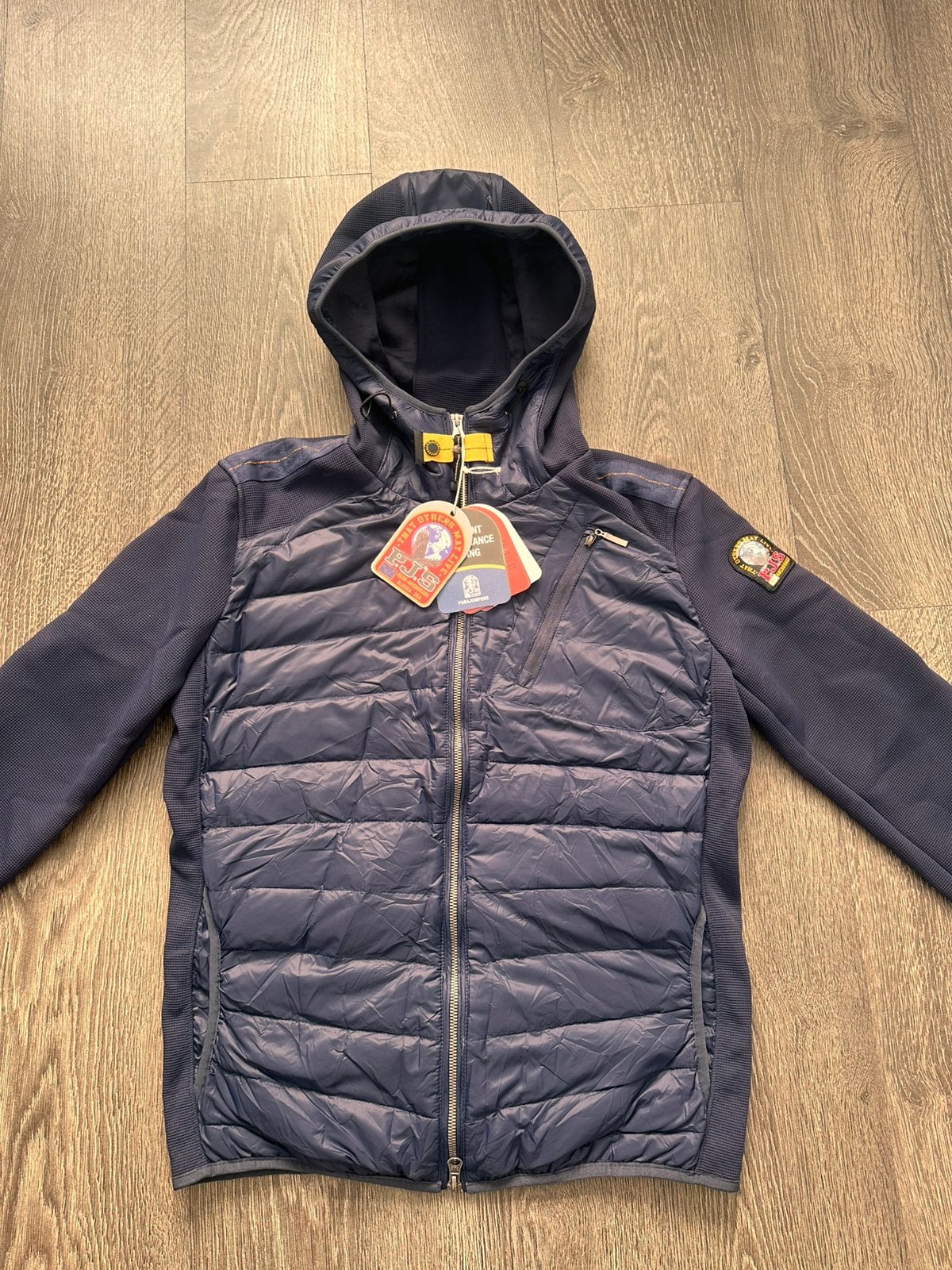 Parajumper warm up jas, Kleding | Heren, Jassen | Zomer, Ophalen of Verzenden, Zo goed als nieuw, Maat 48/50 (M), Blauw