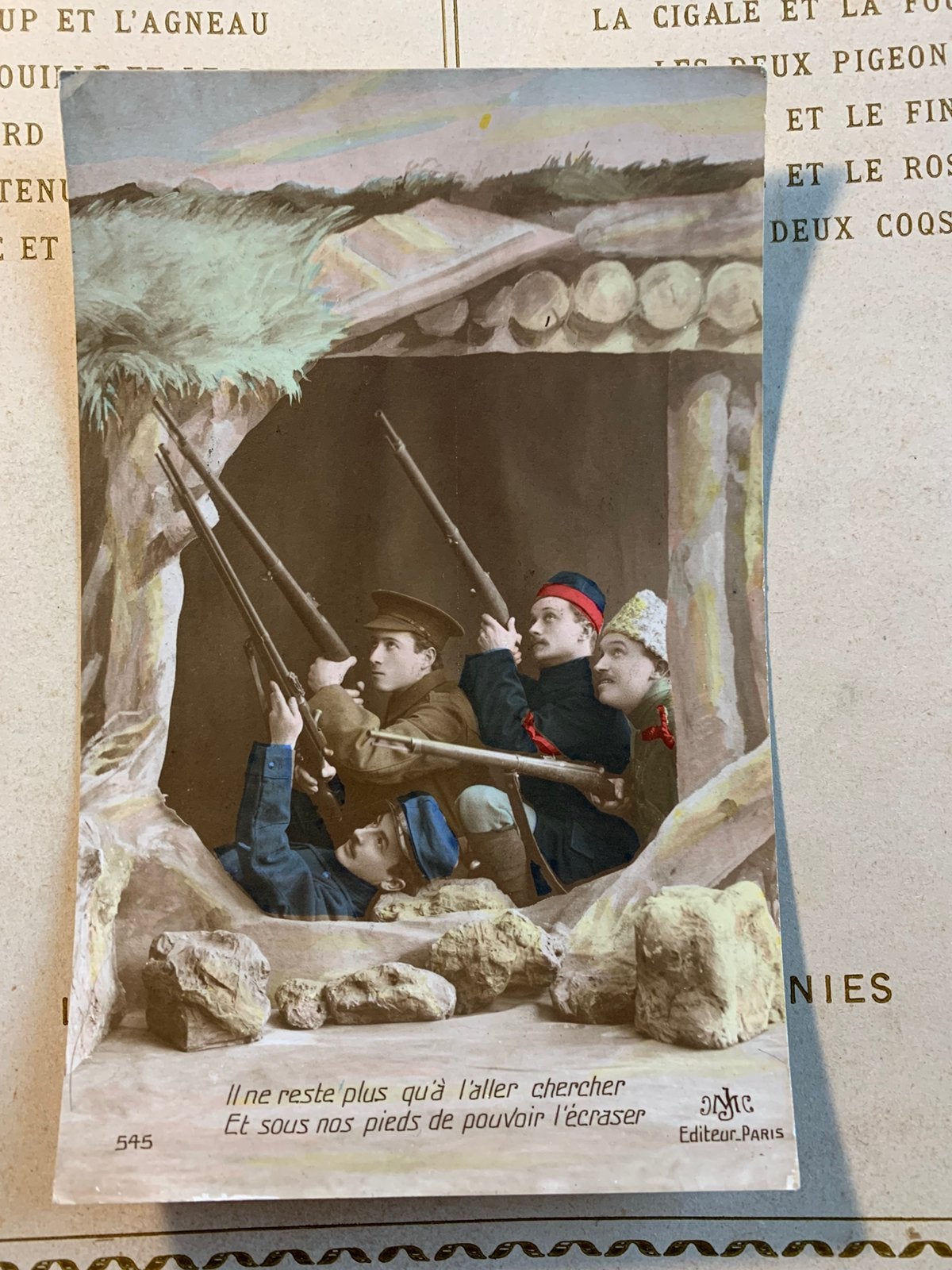 Aan een Franse militair (VJ), Ophalen of Verzenden, Voor 1920, Gelopen, Overige thema's