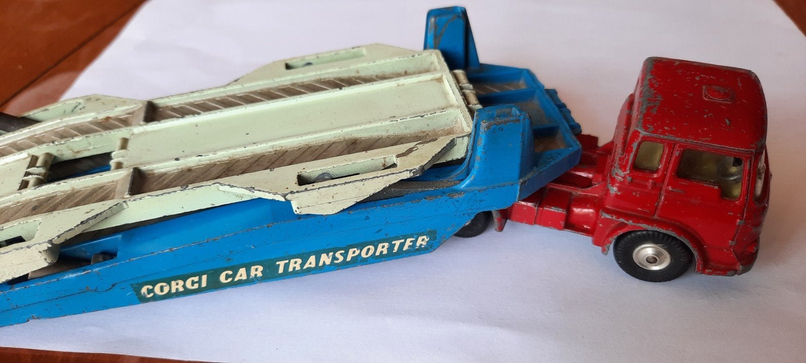 Corgi Car Transporter - Vintage Speelgoed Vrachtwagen, Overige merken, Gebruikt, 1:32 tot 1:50, Ophalen of Verzenden