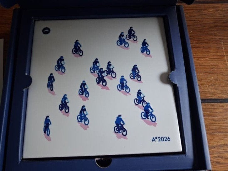 Gazelle 2026 Jubileum tegel met doos, Ophalen of Verzenden, Zo goed als nieuw, Gazelle