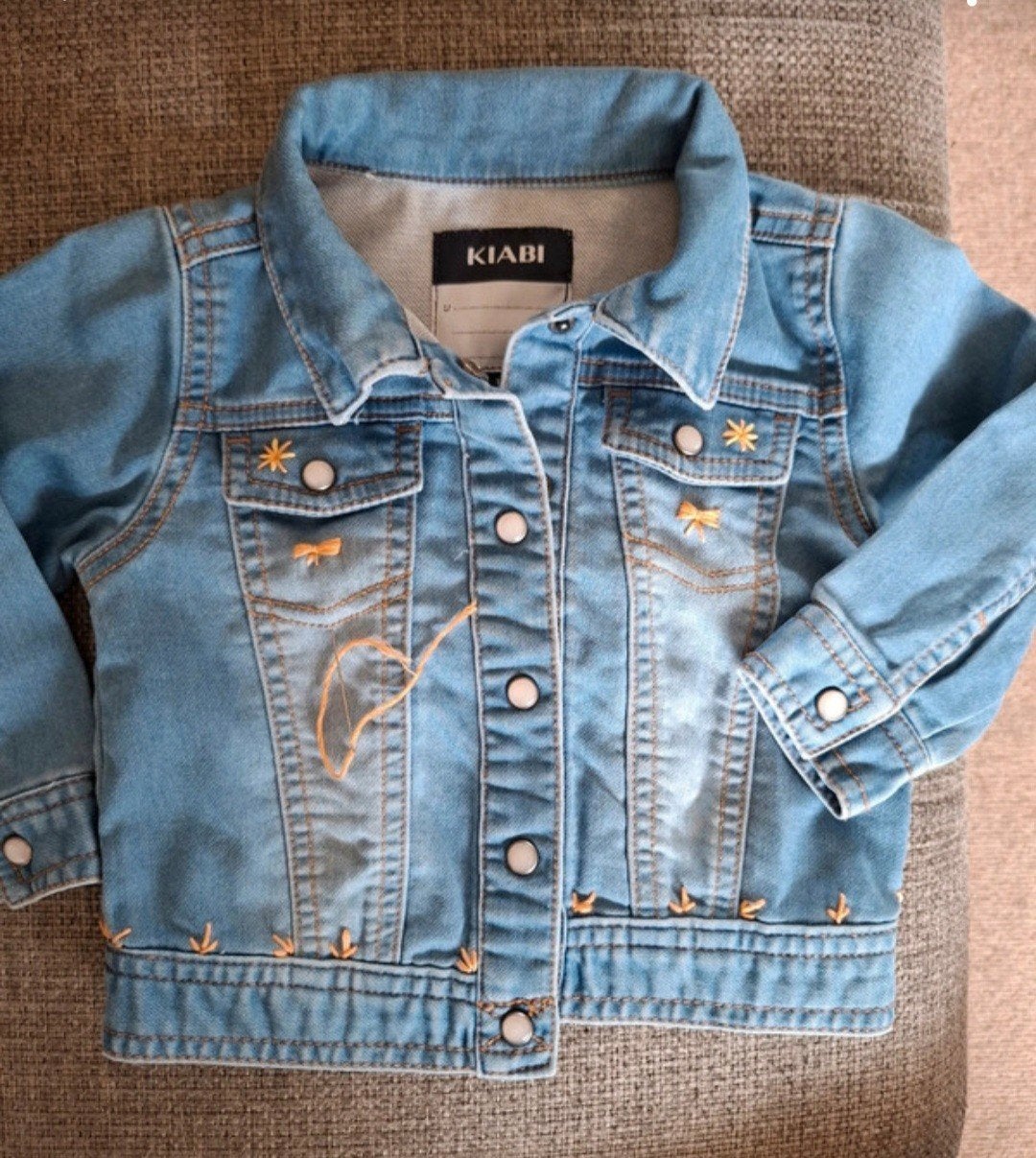 Lief zacht spijkerjasje. Voor baby tot 18 mnd., Kinderen en Baby's, Ophalen of Verzenden, Meisje, Jas
