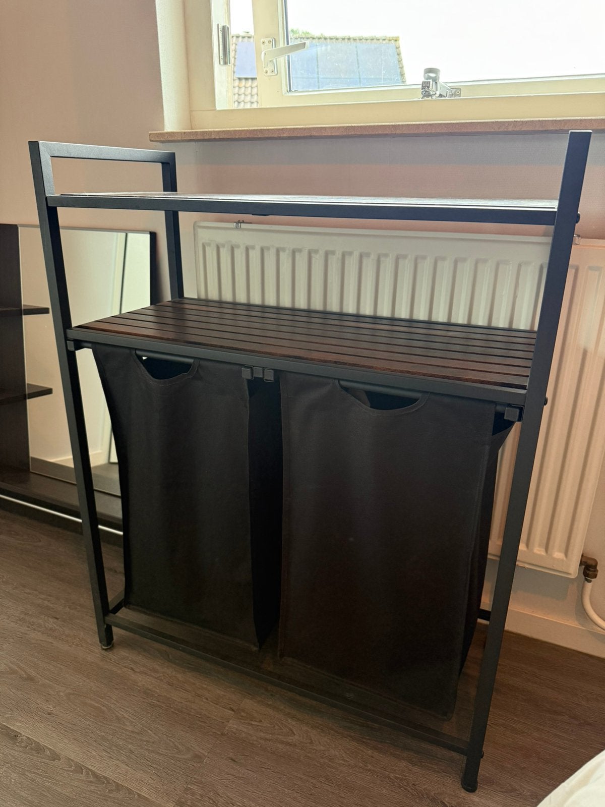 Badkamer meubel met waszakken, Zo goed als nieuw, Minder dan 100 cm, Hout, Ophalen