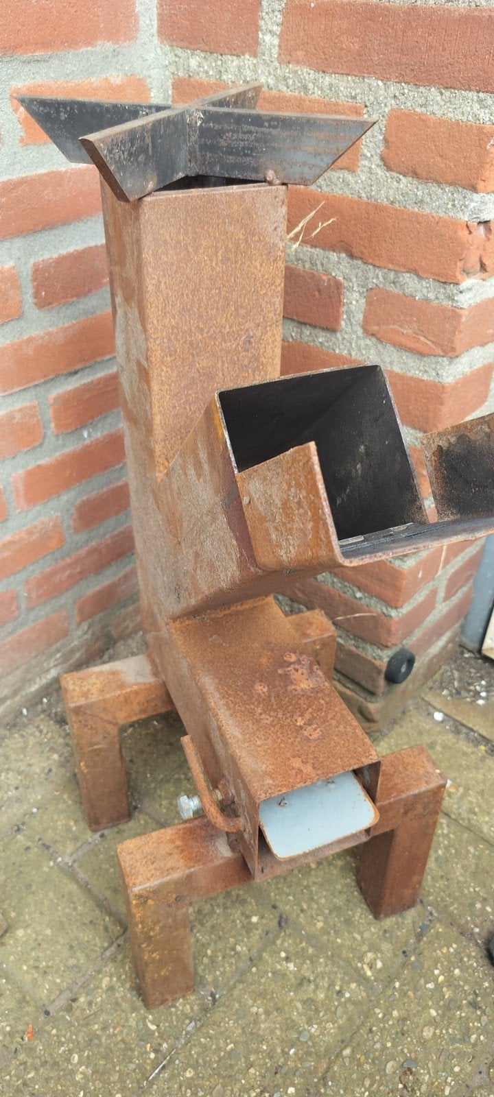 Robuuste Rocket Stove met toebehoren, Ophalen, Gebruikt