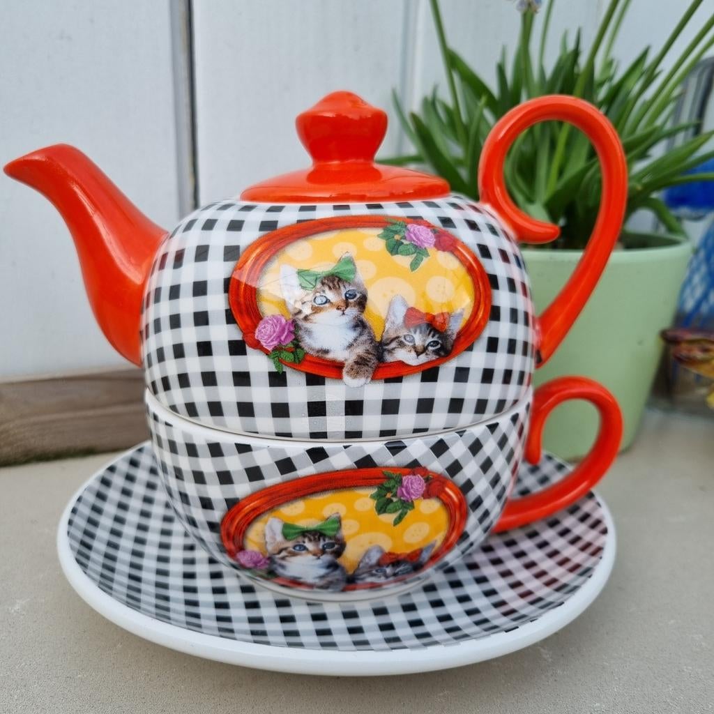 Tea for one setje, Ophalen, Overige stijlen, Kop(pen) en/of Schotel(s)
