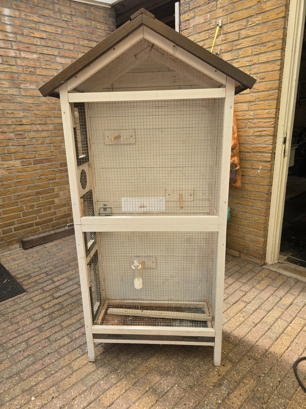 Vogel kooi, Dieren en Toebehoren, Ophalen, Hout, Vogelkooi