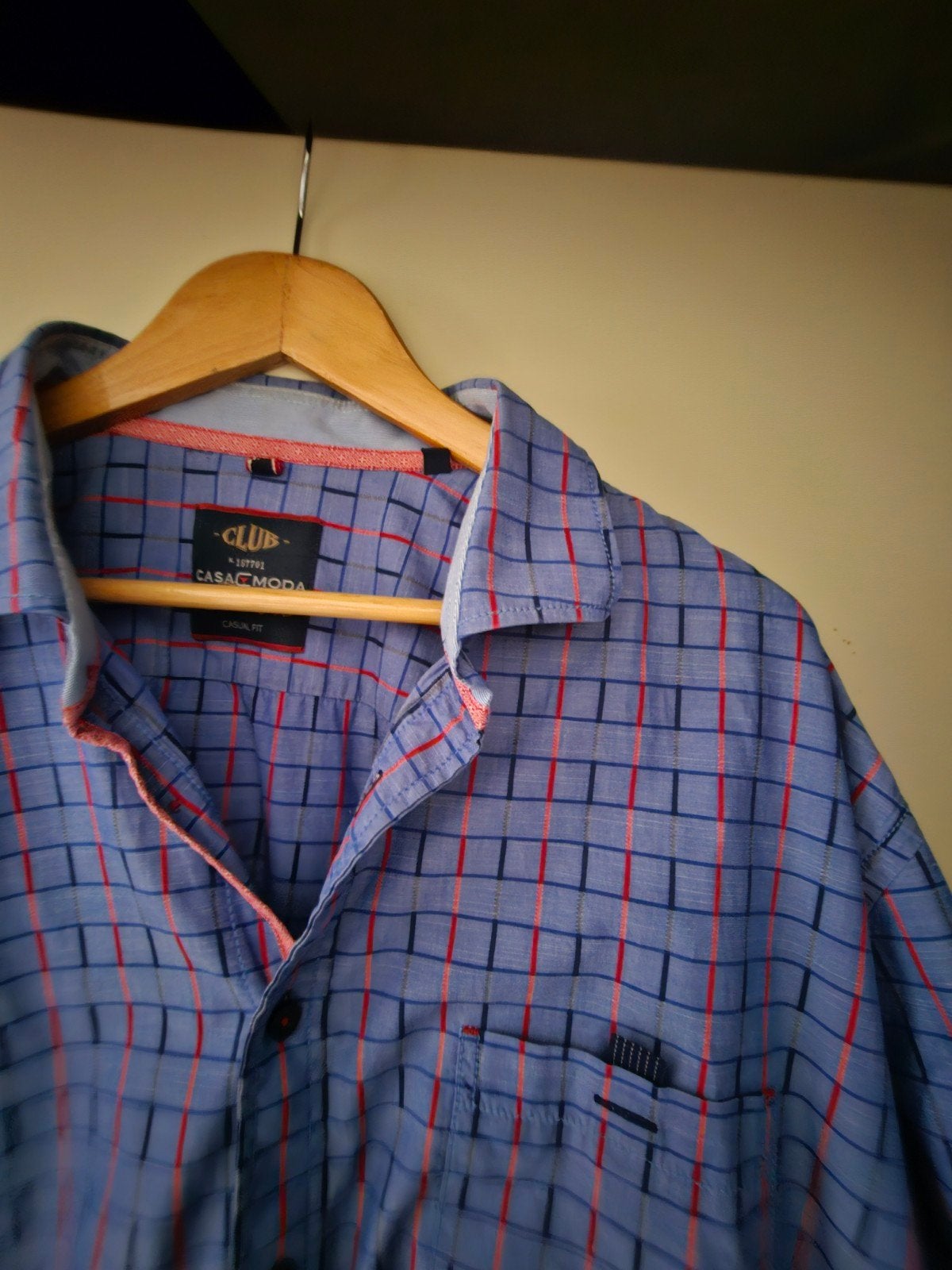 Casa Moda Heren Overhemd 3XL xxxl valt ruim, Overhemd, Blauw, Ophalen of Verzenden, Zo goed als nieuw