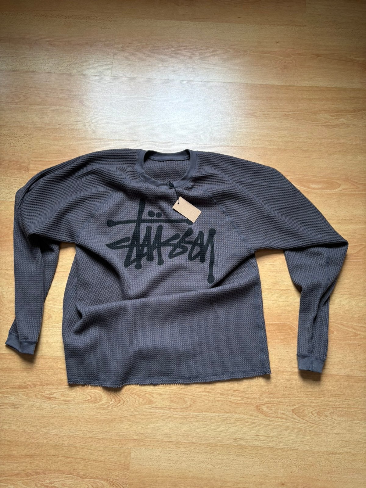 Stussy waffle knit, Ophalen of Verzenden, Nieuw, Maat 46 (S) of kleiner, Grijs