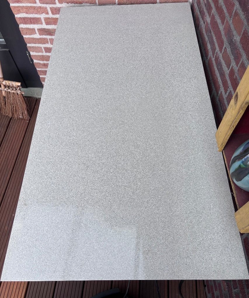 Natuursteen tafelblad, Ophalen of Verzenden, Gebruikt, Rechthoekig, Overige materialen