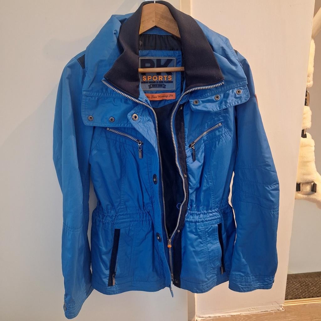 PK Sports regenjas dames maat M - Blauw, Dieren en Toebehoren, Paardrijkleding, Ophalen of Verzenden