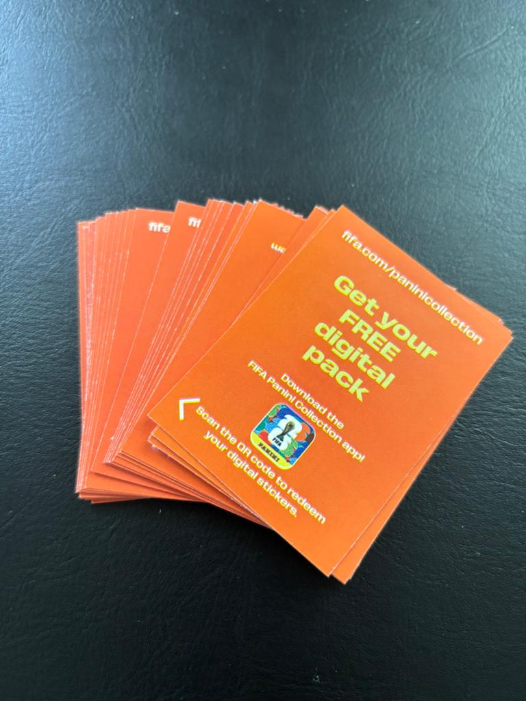 38 Free Digital Packs - Panini world cup 2026, Ophalen of Verzenden, Zo goed als nieuw