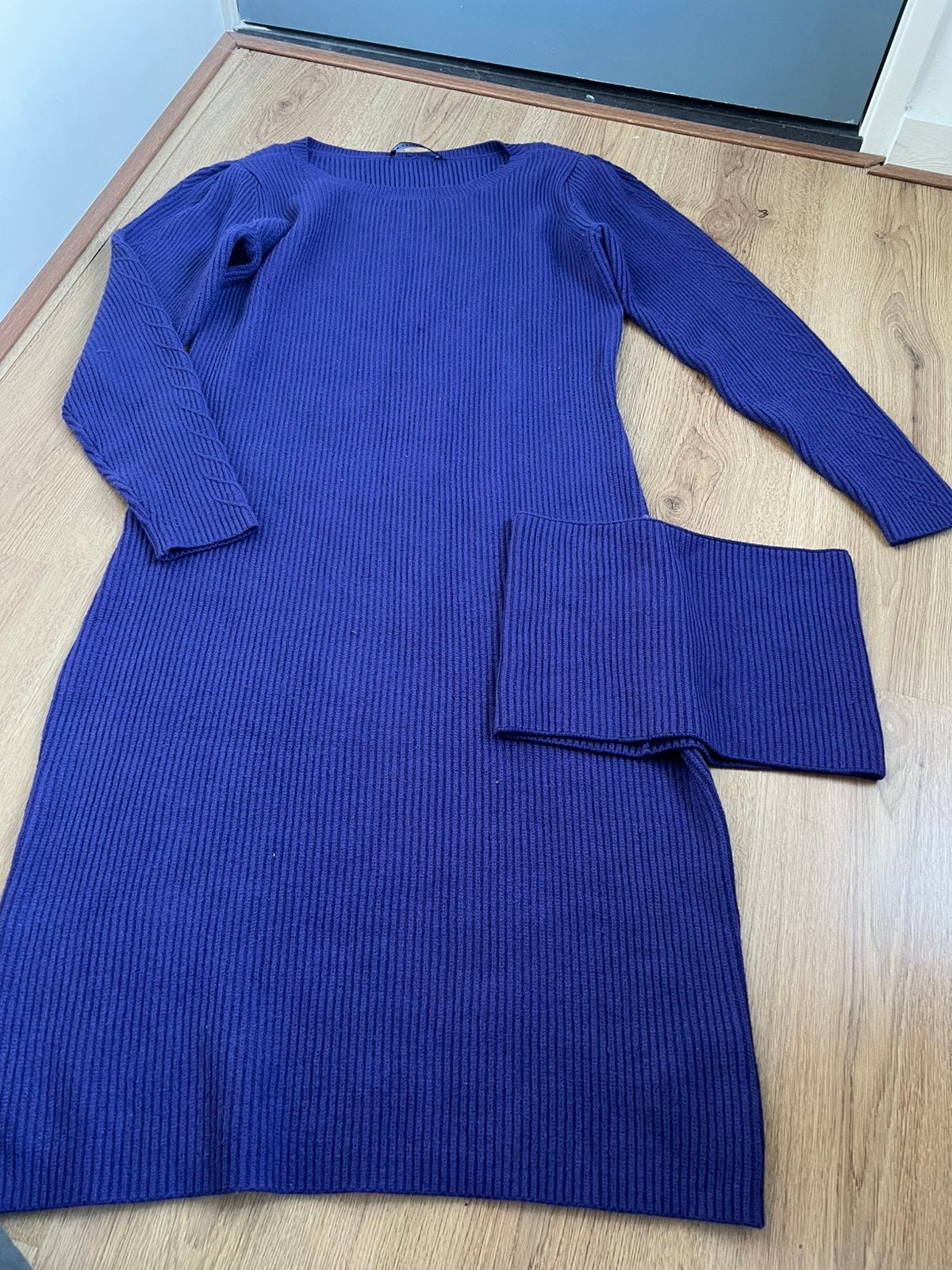 Expresso paars gebreide trui-jurk xxl met col, Expresso, Paars, Maat 46/48 (XL) of groter, Ophalen of Verzenden