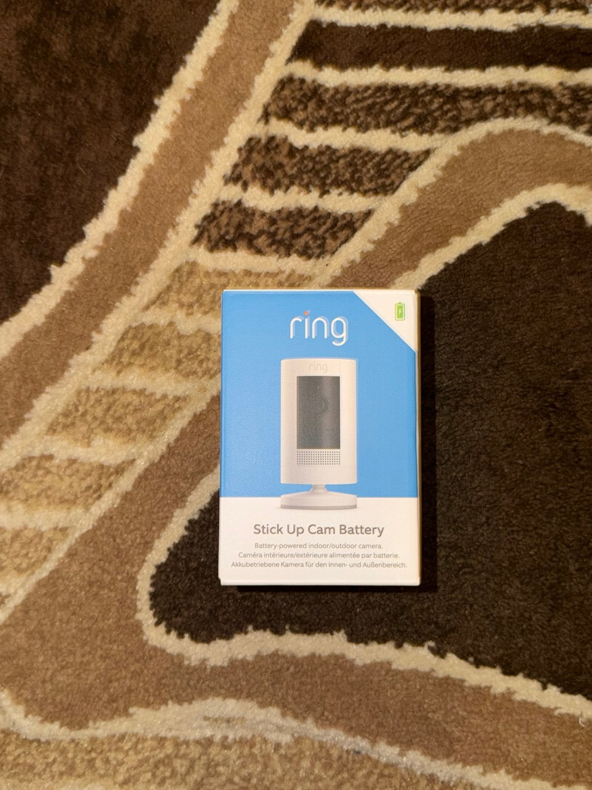 Ring Stick Up Cam Battery Wit Beveiligingscamera, Audio, Tv en Foto, Videobewaking, Ring, Binnencamera, Nieuw, Ophalen of Verzenden
