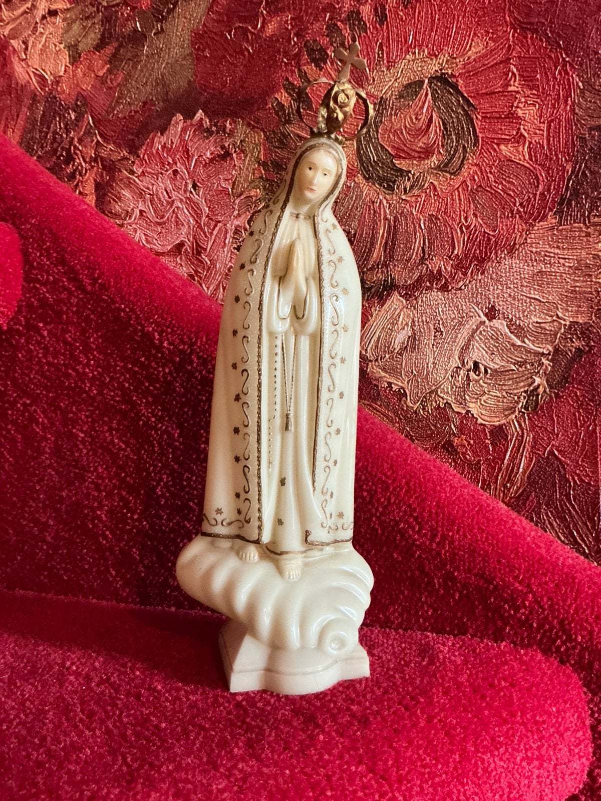 Vintage Mariabeeld ❤️ O.L.V. Fatima, Ophalen of Verzenden