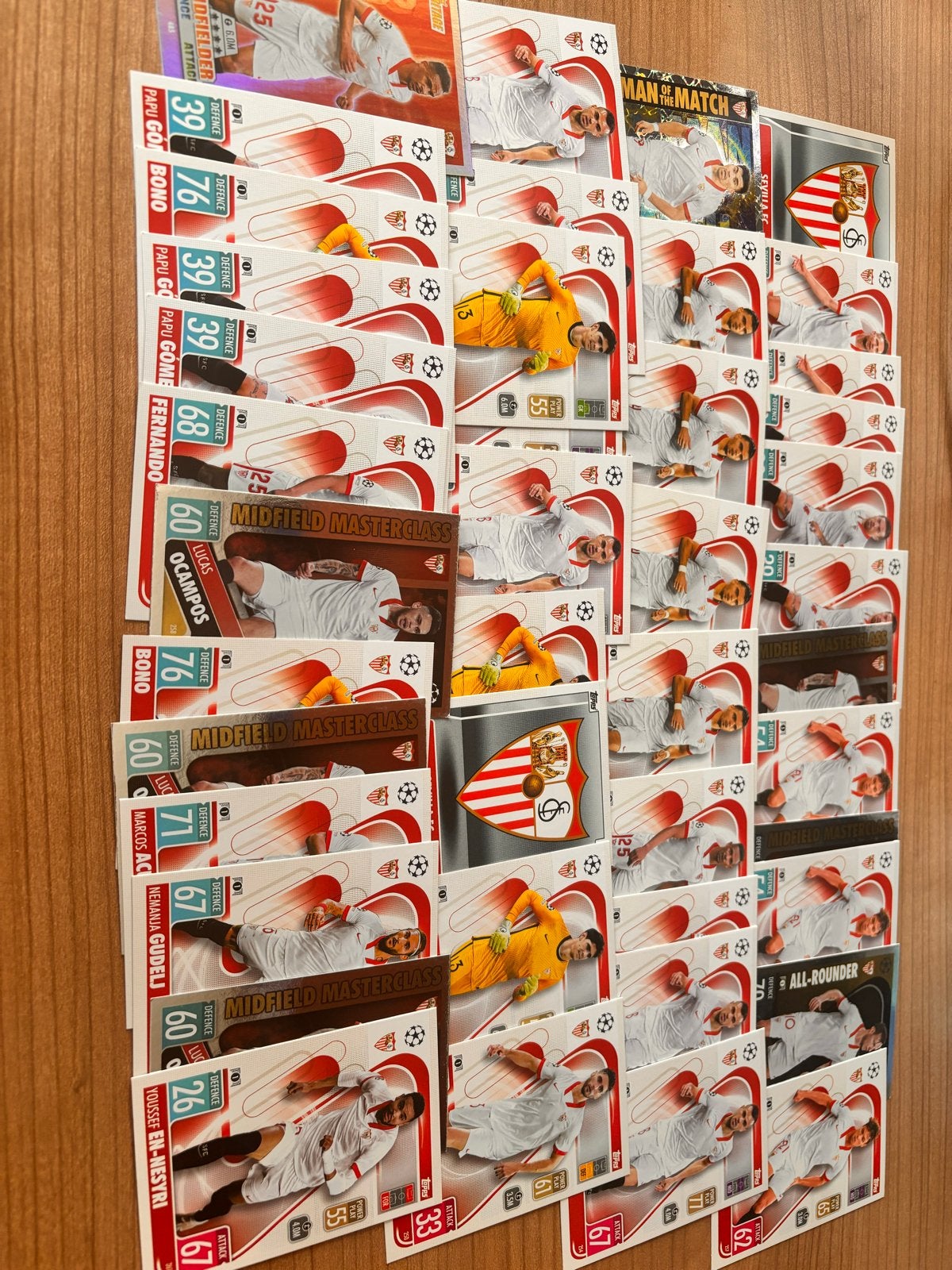 Voetbal Spelerskaarten Sevilla FC - Match Attax, Ophalen of Verzenden, Gebruikt, Buitenlandse clubs, Spelerskaart