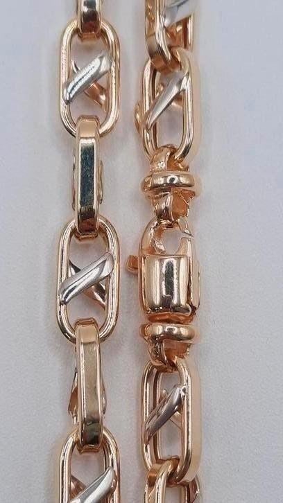gouden fantasie ketting 14kt, Www.bredajuwelier.nl, Nieuw, Ophalen of Verzenden, Www.bredajuwelier.nl
