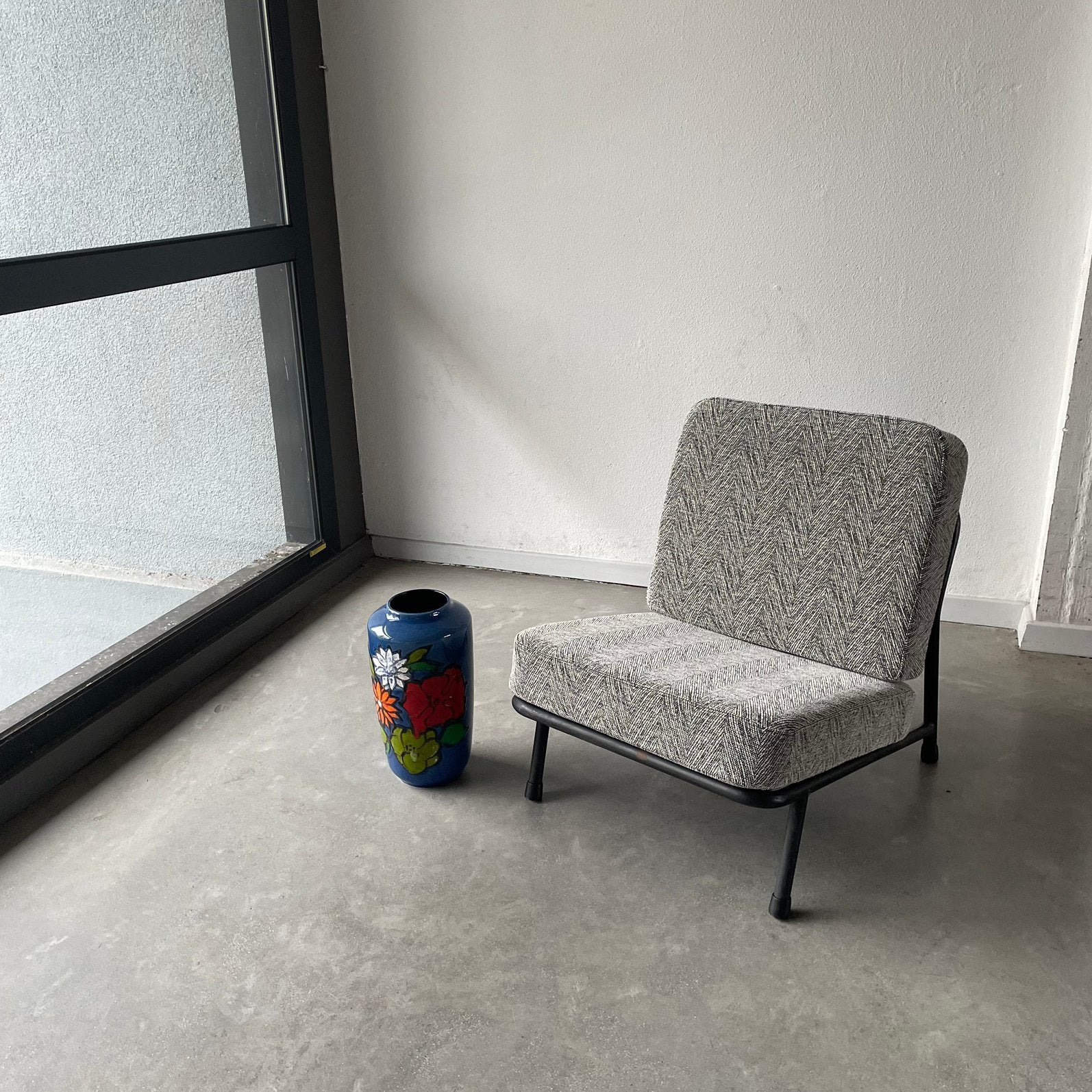 Vintage fauteuil artifort dux nieuwe kussens en bekleding, Ophalen, ., 2de hands, 75 tot 100 cm