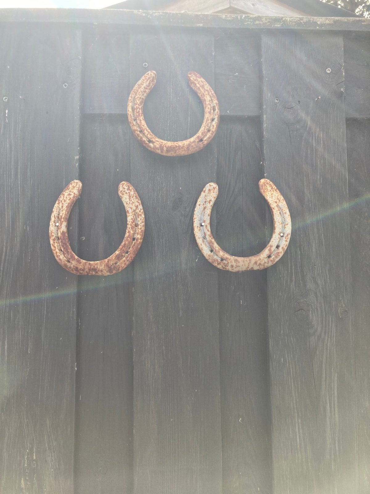 5 Paarden hoefijzers, Ophalen, Gebruikt, Overige materialen