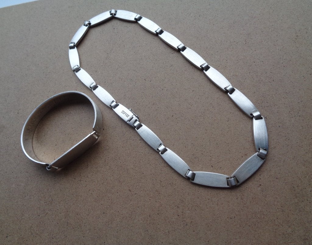 zilveren set ESPRIT ketting met armband [1015], Verzenden, Zo goed als nieuw, Zilver, Zilver