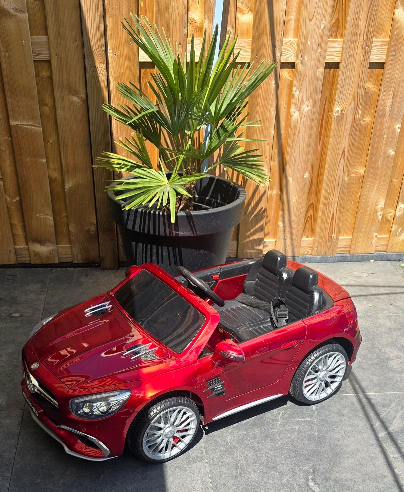 Elektrische Mercedes-Benz kinderauto gebruikt, Kinderen en Baby's, Ophalen, Gebruikt