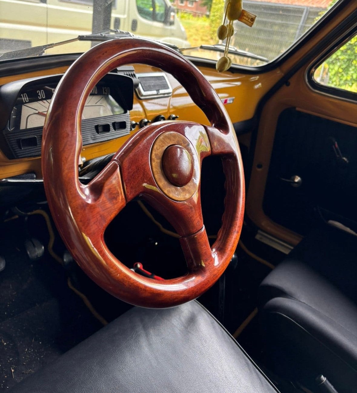 Houten stuur Fiat 500 oldtimer, Ophalen of Verzenden, Gebruikt, Fiat
