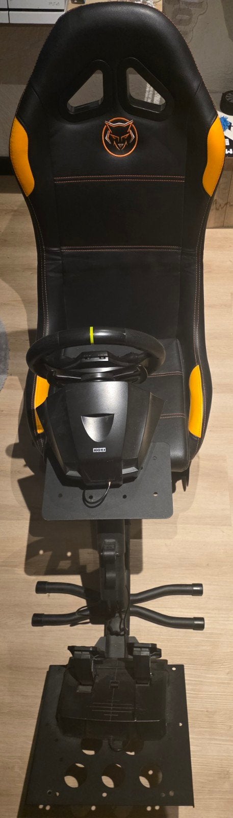Sim Race Stoel met Hori Apex Wireless Racestuur en Pedalen, Ophalen, Overige merken, Gebruikt