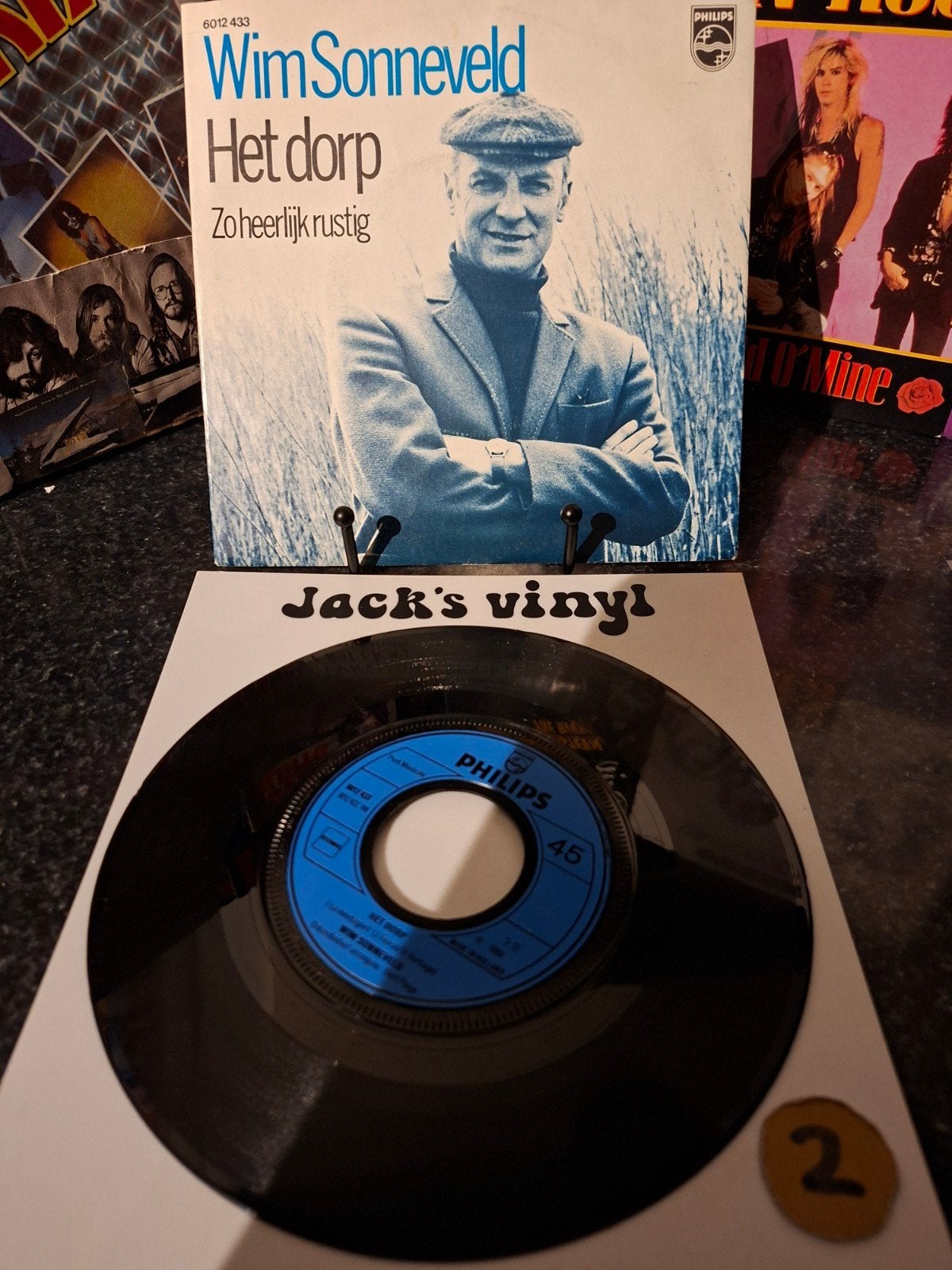 Wim Sonneveld - Het Dorp / Zo Heerlijk Rustig (Single)1970/2, Cd's en Dvd's, Vinyl | Nederlandstalig, Fotohoes, Ophalen of Verzenden