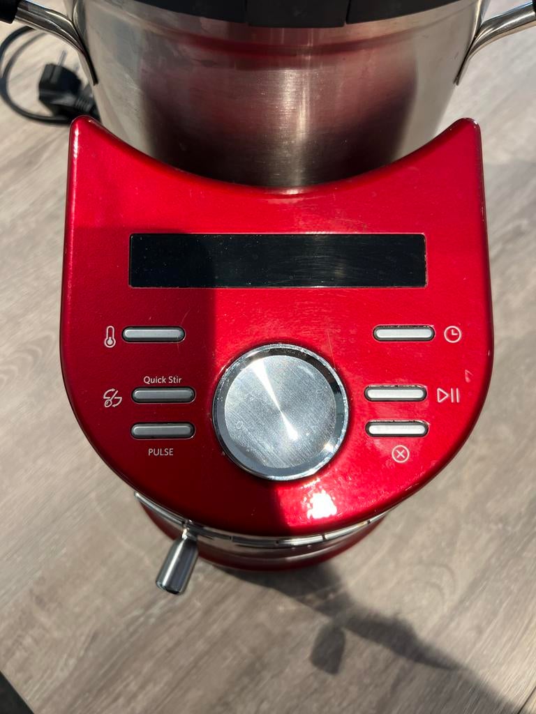 KitchenAid Cookprocessor dubbele set accessoires, 4 liter of meer, 3 snelheden of meer, Ophalen of Verzenden, Zo goed als nieuw