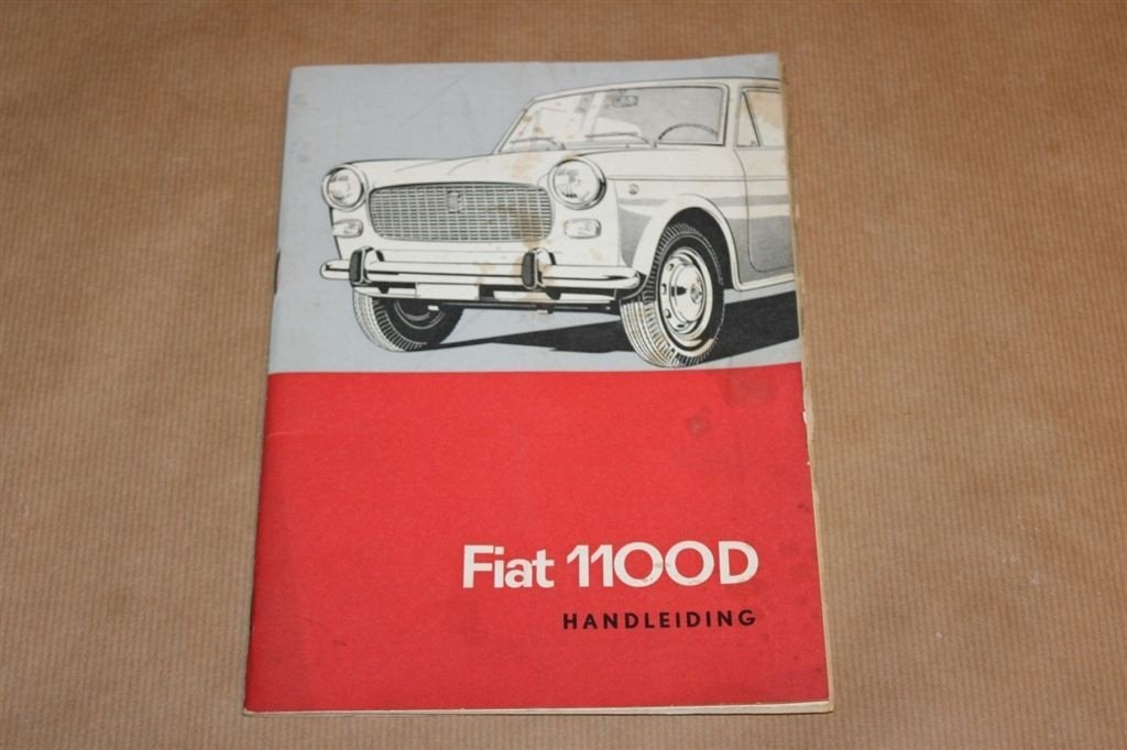 Handleiding Fiat 1100D - 1e druk 1963, Ophalen of Verzenden