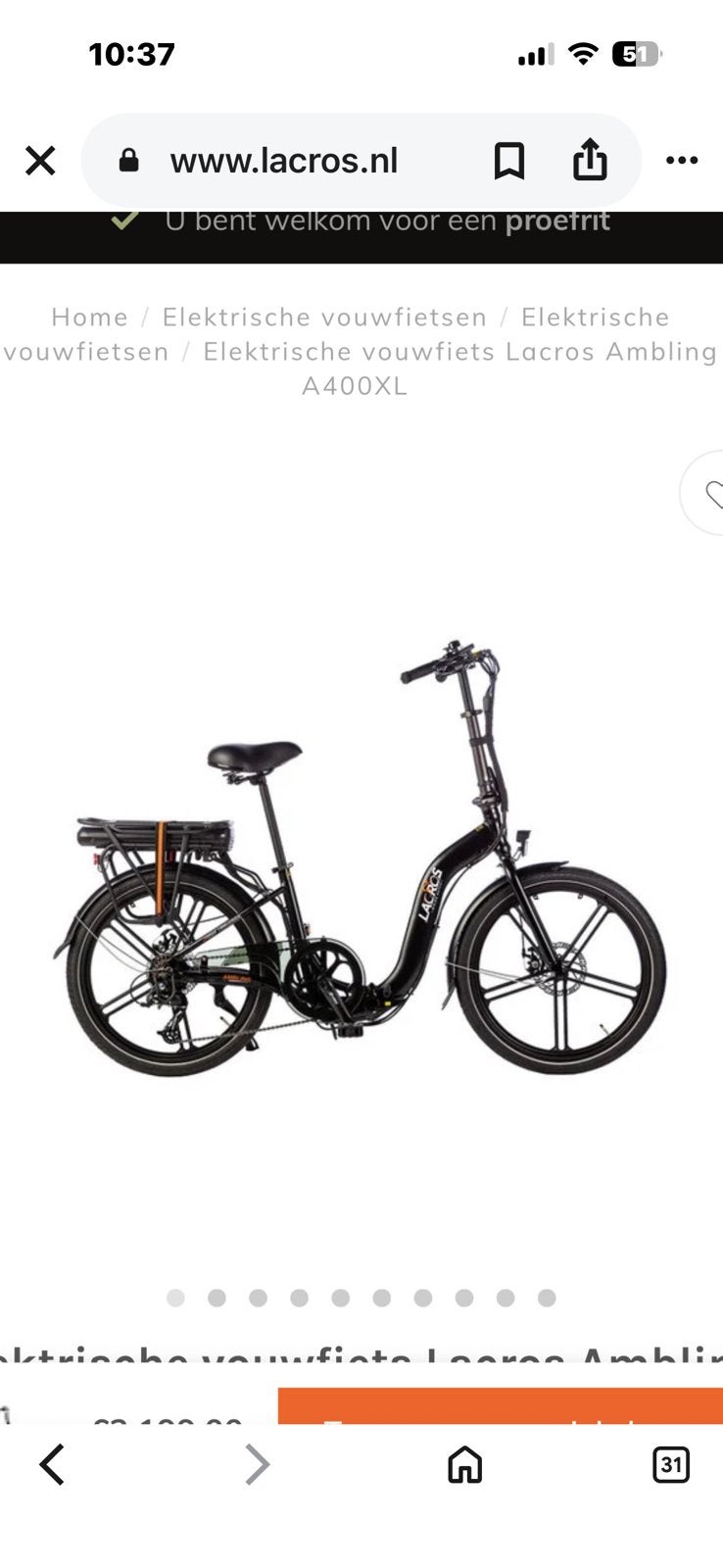 Gevraagd 2 elektrische vouwfietsen, Fietsen en Brommers, Fietsen | Vouwfietsen, Ophalen, Zo goed als nieuw, 20 inch of meer