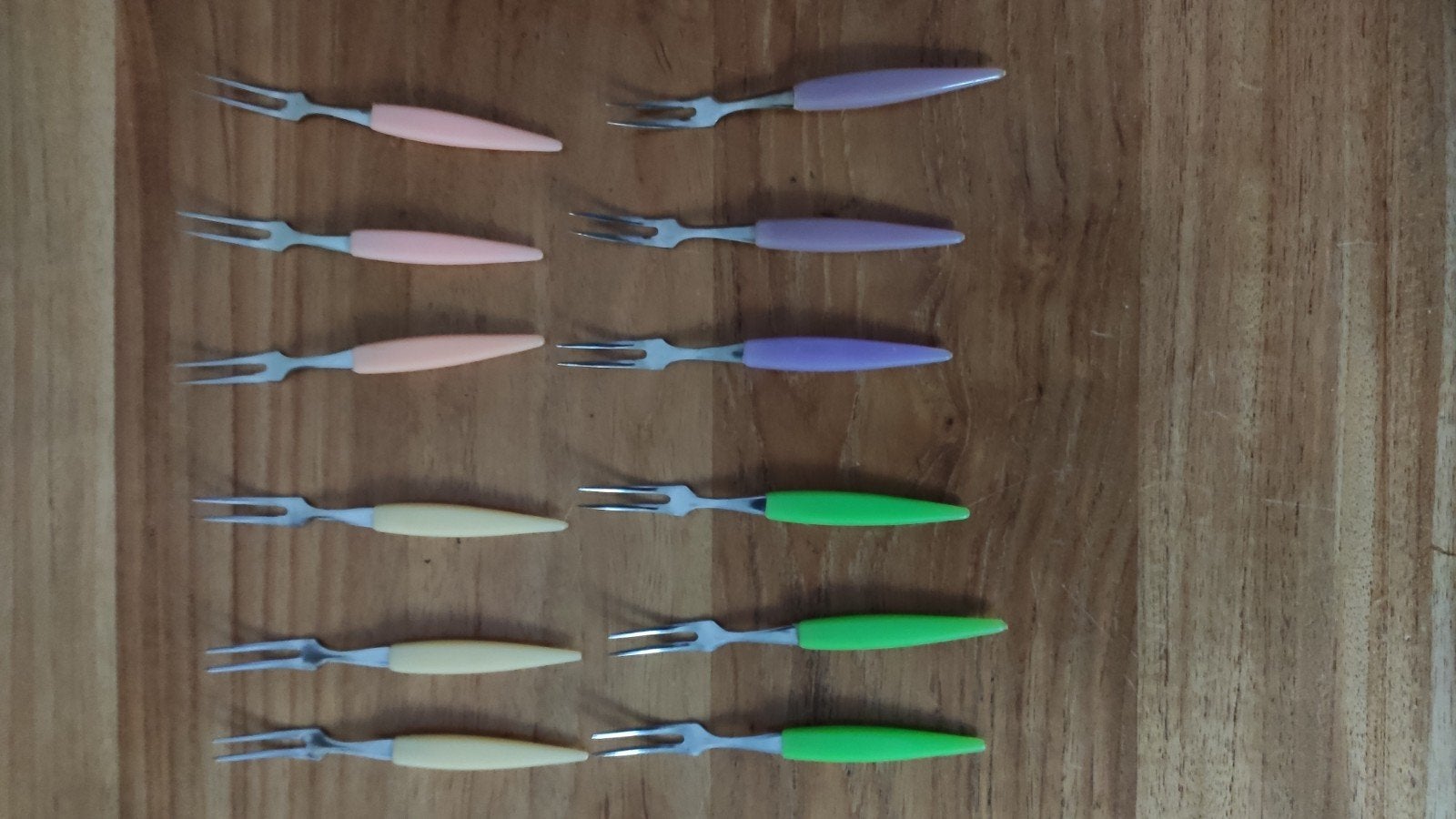Set van 10 vintage vorkjes en cocktailprikkers, Huis en Inrichting, Ophalen of Verzenden