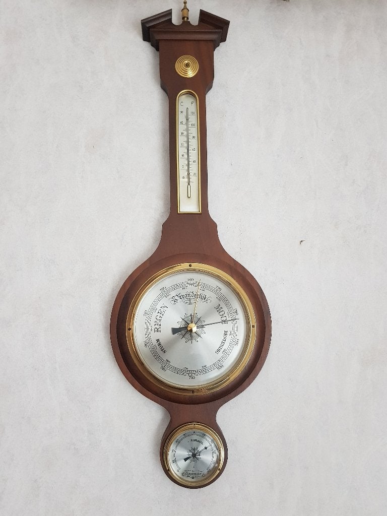 Te koop prachtige BAROMETER-HYGRO-THERMOMETER in nieuwstaat, Audio, Tv en Foto, Weerstations en Barometers, Ophalen of Verzenden