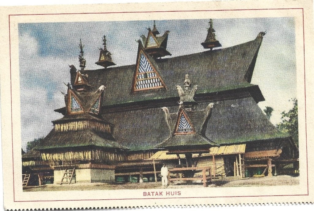 Indonesië;  Batak Huis, Verzenden, 1920 tot 1940, Ongelopen, Buiten Europa