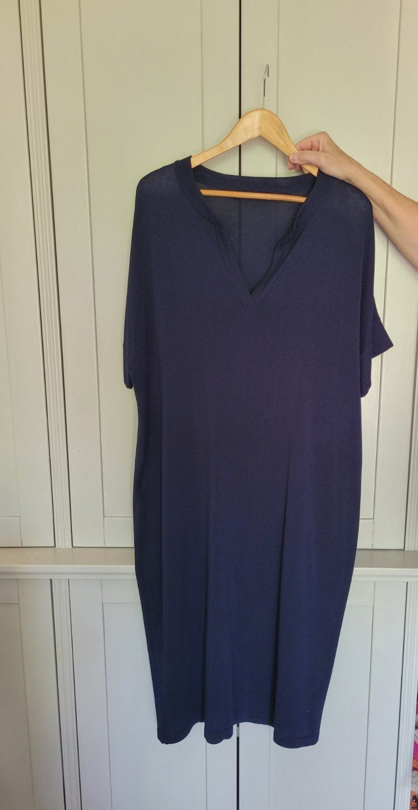 Jurk van Sibin Linnebjerg, donkerblauw, maat XL, Kleding | Dames, Sibin Linnebjerg, Ophalen of Verzenden, Zo goed als nieuw, Blauw
