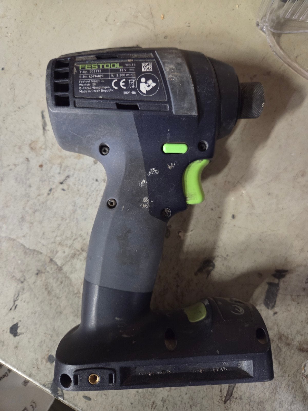 Festool TID 18 EC TEC Brushless Slagboormachine, Ophalen, Variabele snelheid, Boor- en Schroefmachine, Gebruikt