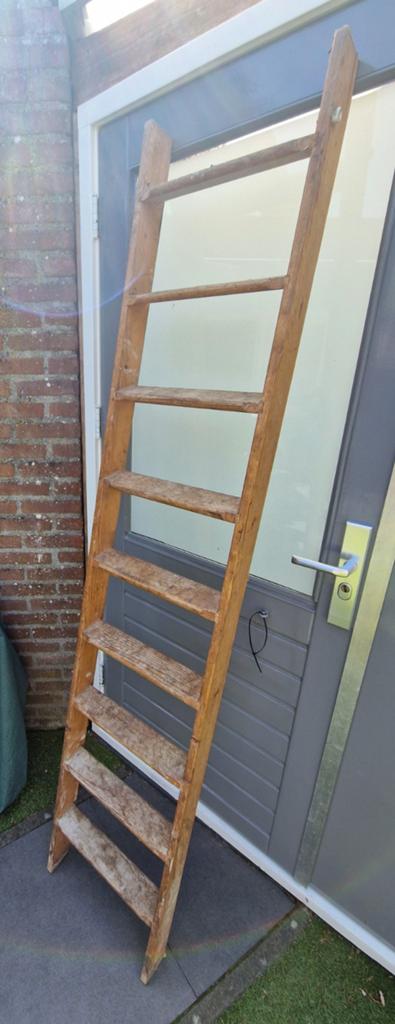 Houten vlizotrap (gebruikte staat), Doe-het-zelf en Verbouw, Ladders en Trappen, Ophalen, Gebruikt, Trap, 2 tot 4 meter