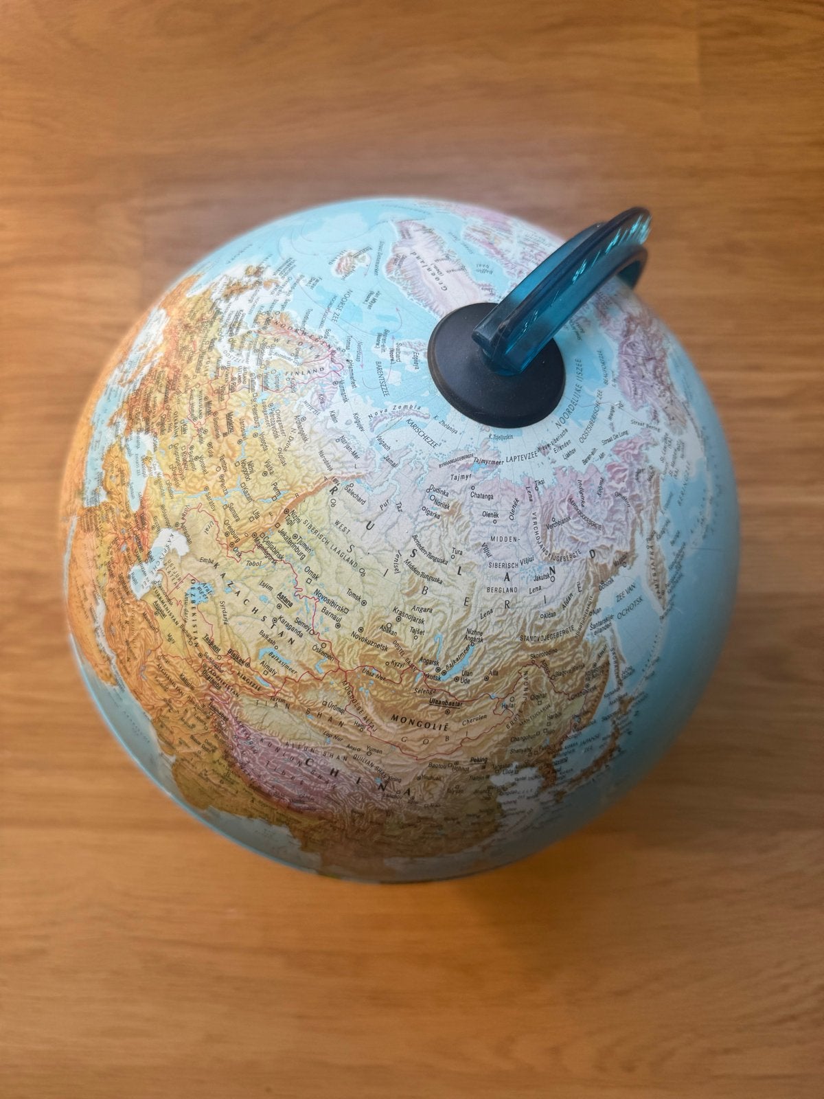 Verlichte Wereldbol - Educatief en Decoratief, Kunststof, Draaibaar, Ophalen of Verzenden, Zo goed als nieuw