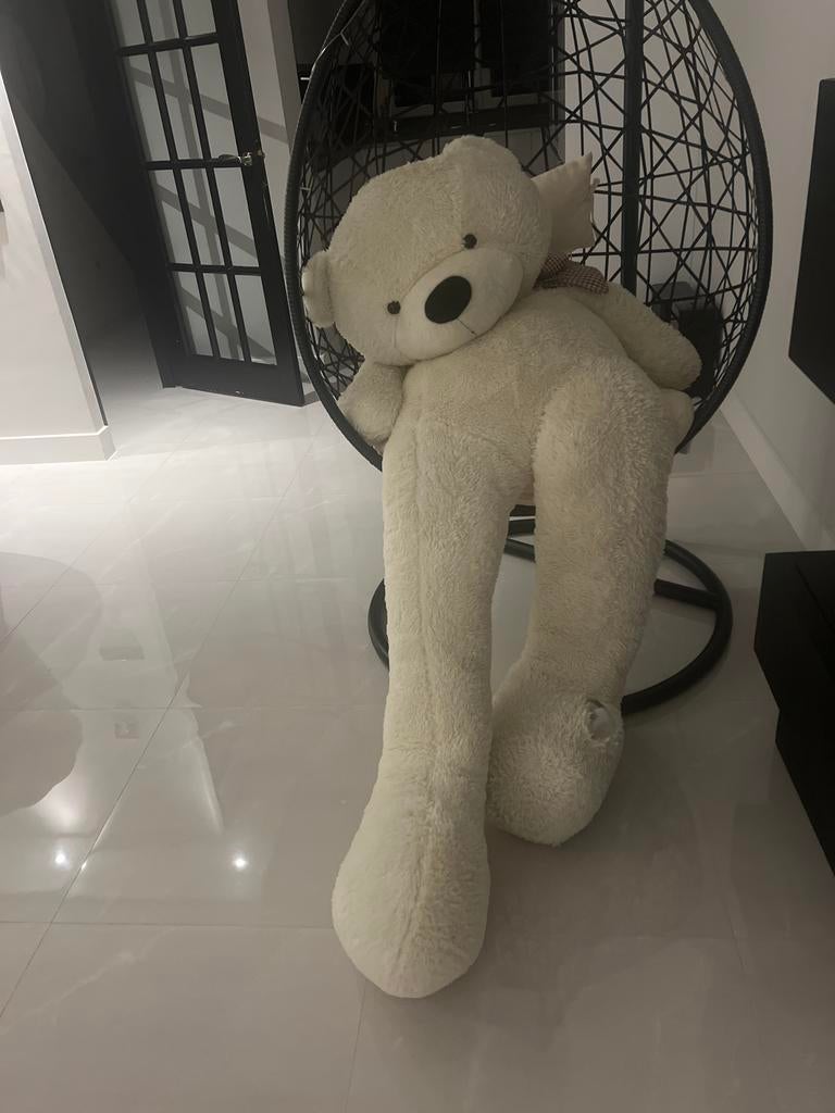 Grote witte teddybeer 2 meter, Ophalen of Verzenden, Gebruikt, Beer