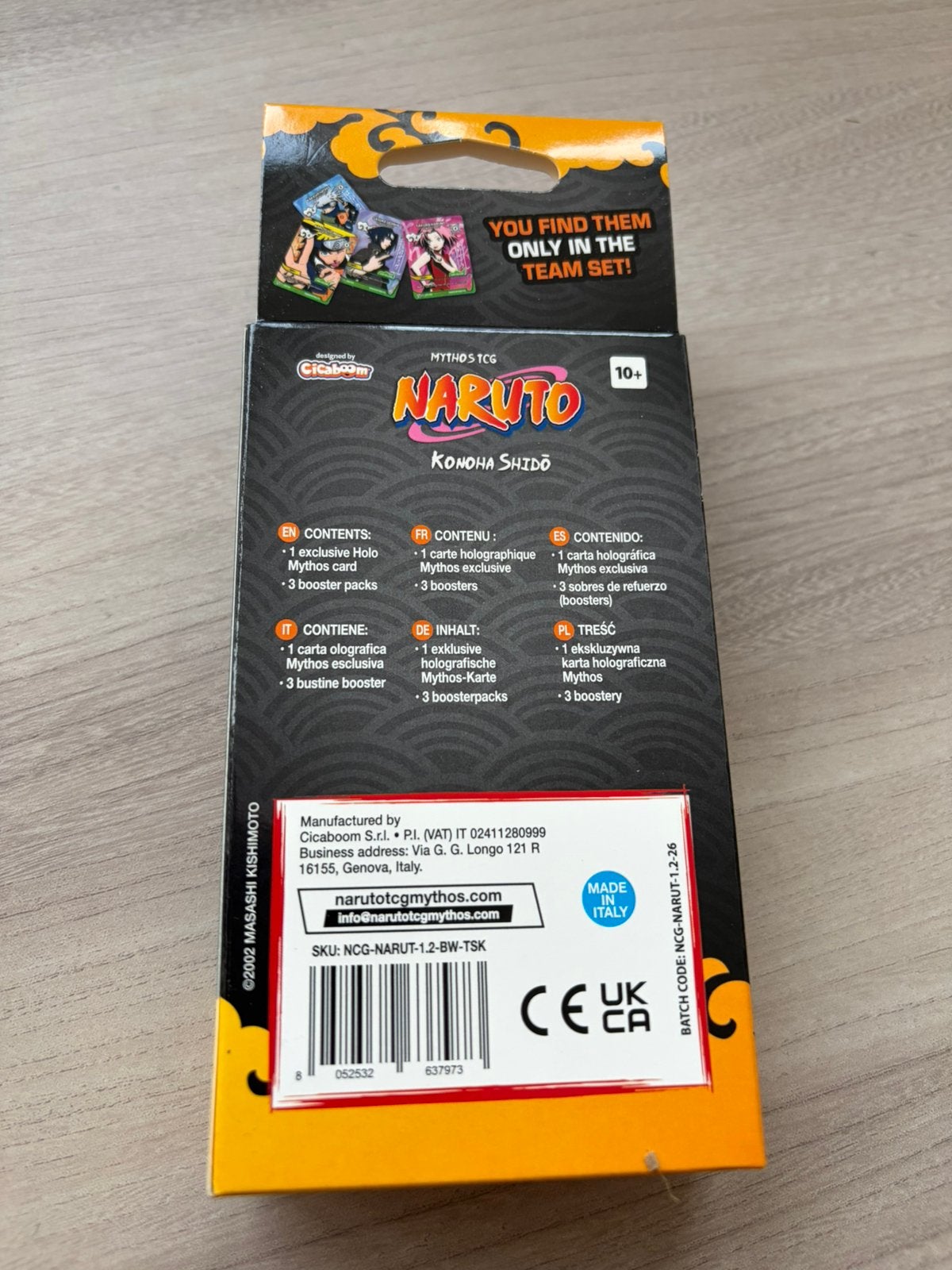 Naruto Mythos Kakashi Hatake Team Set Exclusive Holo, Ophalen of Verzenden, Zo goed als nieuw