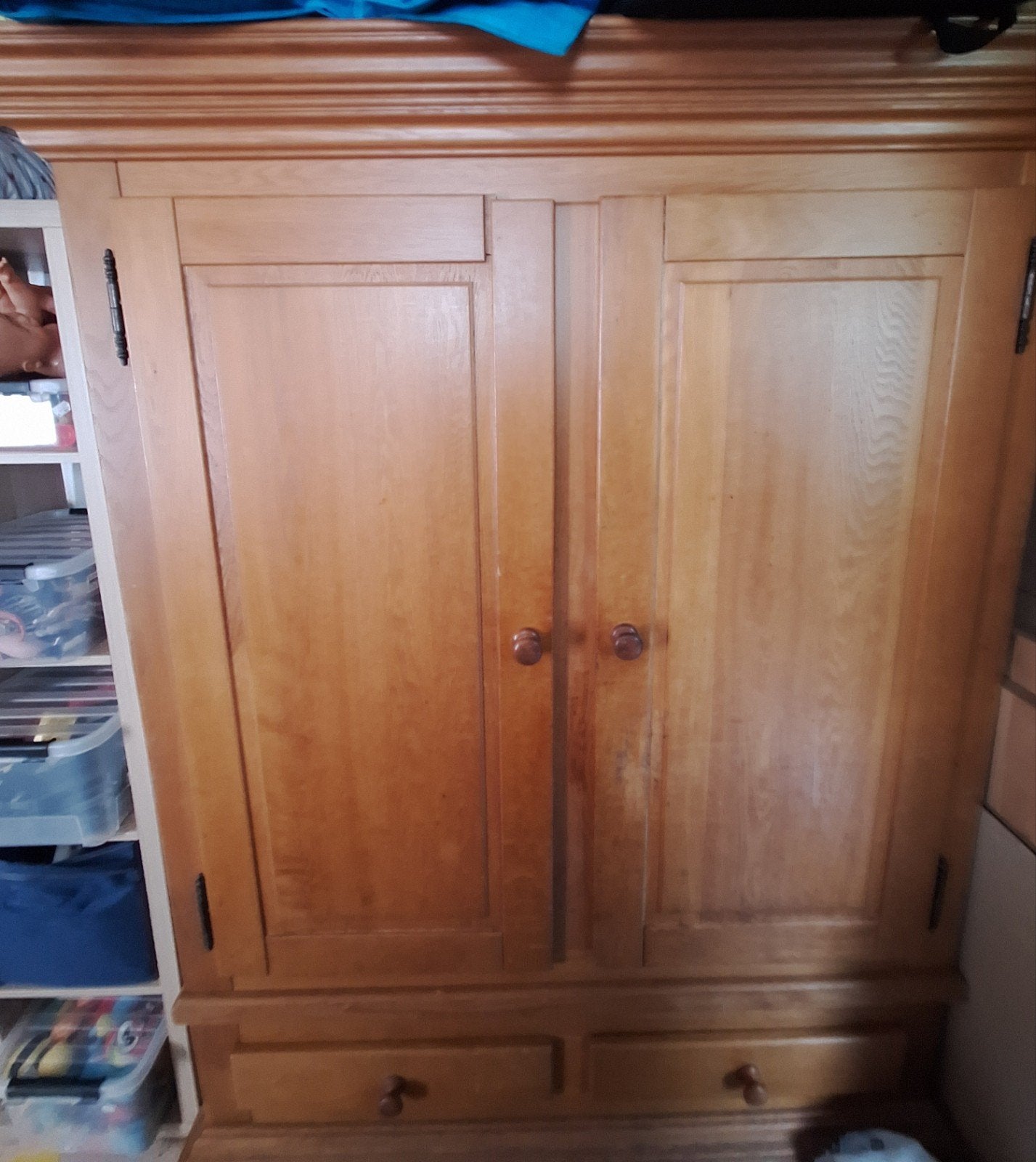 Houten kast met planken en lades - gratis ophalen, Ophalen, Gebruikt, Klassiek, Met lade(s)