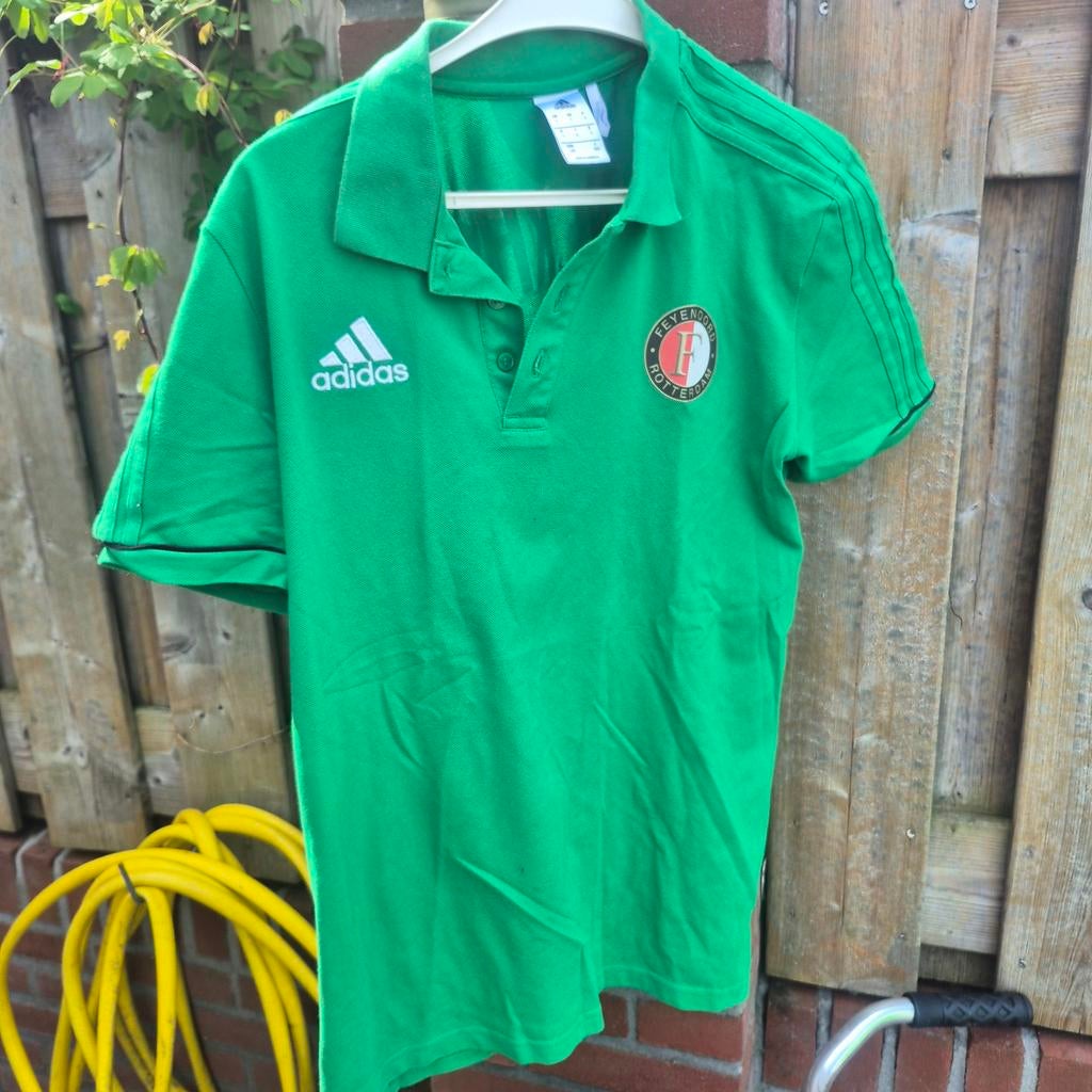 Adidas Feyenoord Polo Groen Maat S, Ophalen of Verzenden, Zo goed als nieuw, Adidas, Voetbal