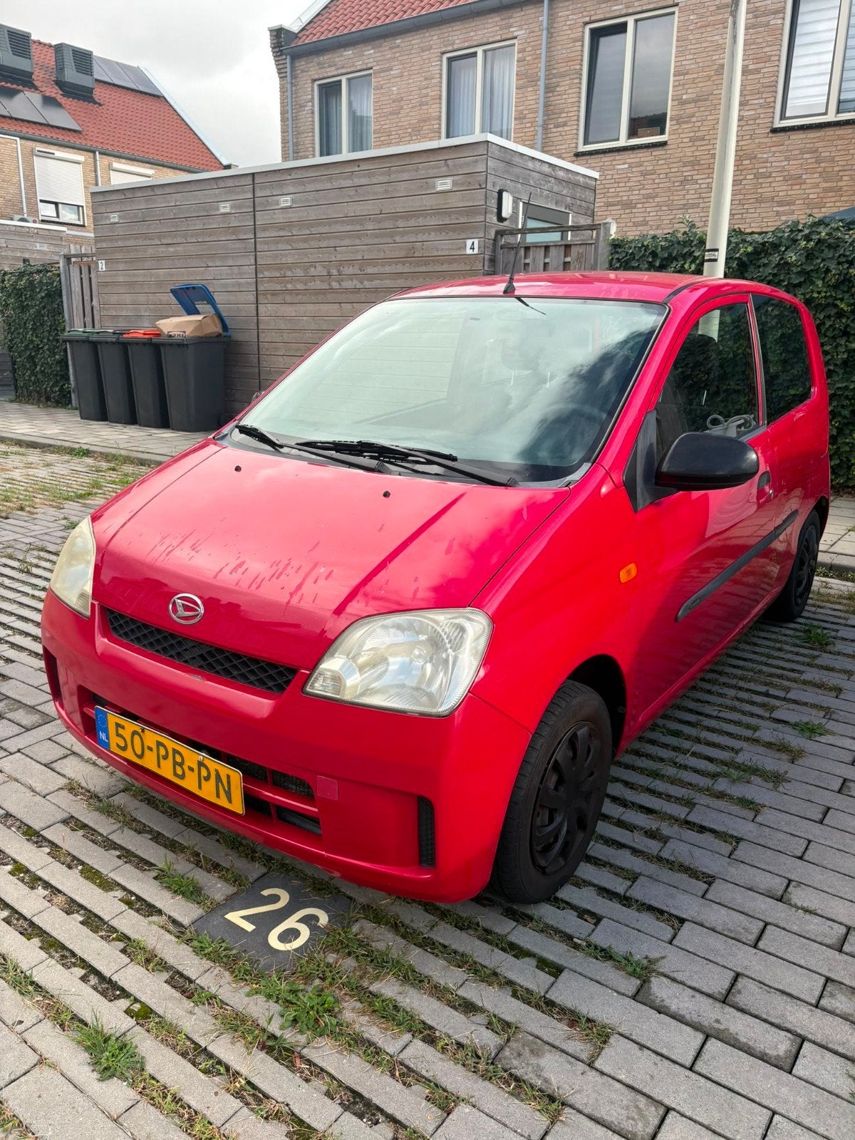 Daihatsu Cuore 1.0 3D 2004 Rood, 600 kg, 18 €/maand, Cuore, Origineel Nederlands