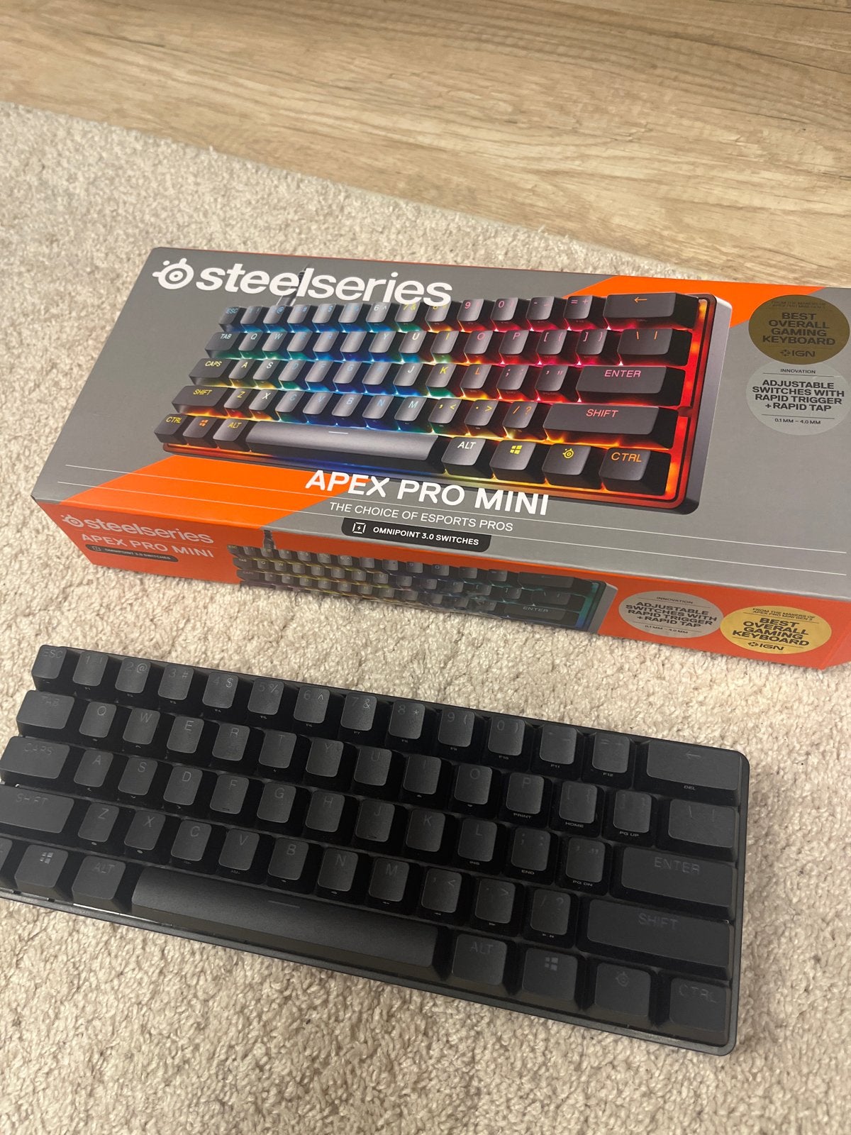 SteelSeries Apex Pro Mini Gaming Toetsenbord, Computers en Software, Toetsenborden, Gaming toetsenbord, Nieuw, Ophalen of Verzenden