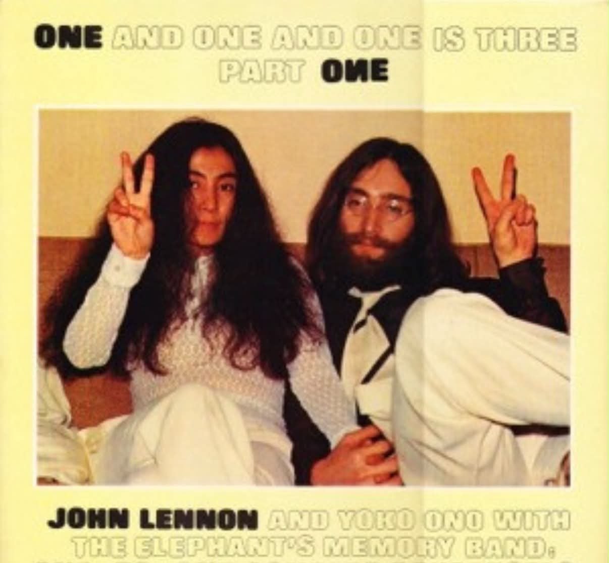 John Lennon & Yoko Ono - One And One Is Three Part One, LP, Gebruikt, Pop, Ophalen of Verzenden