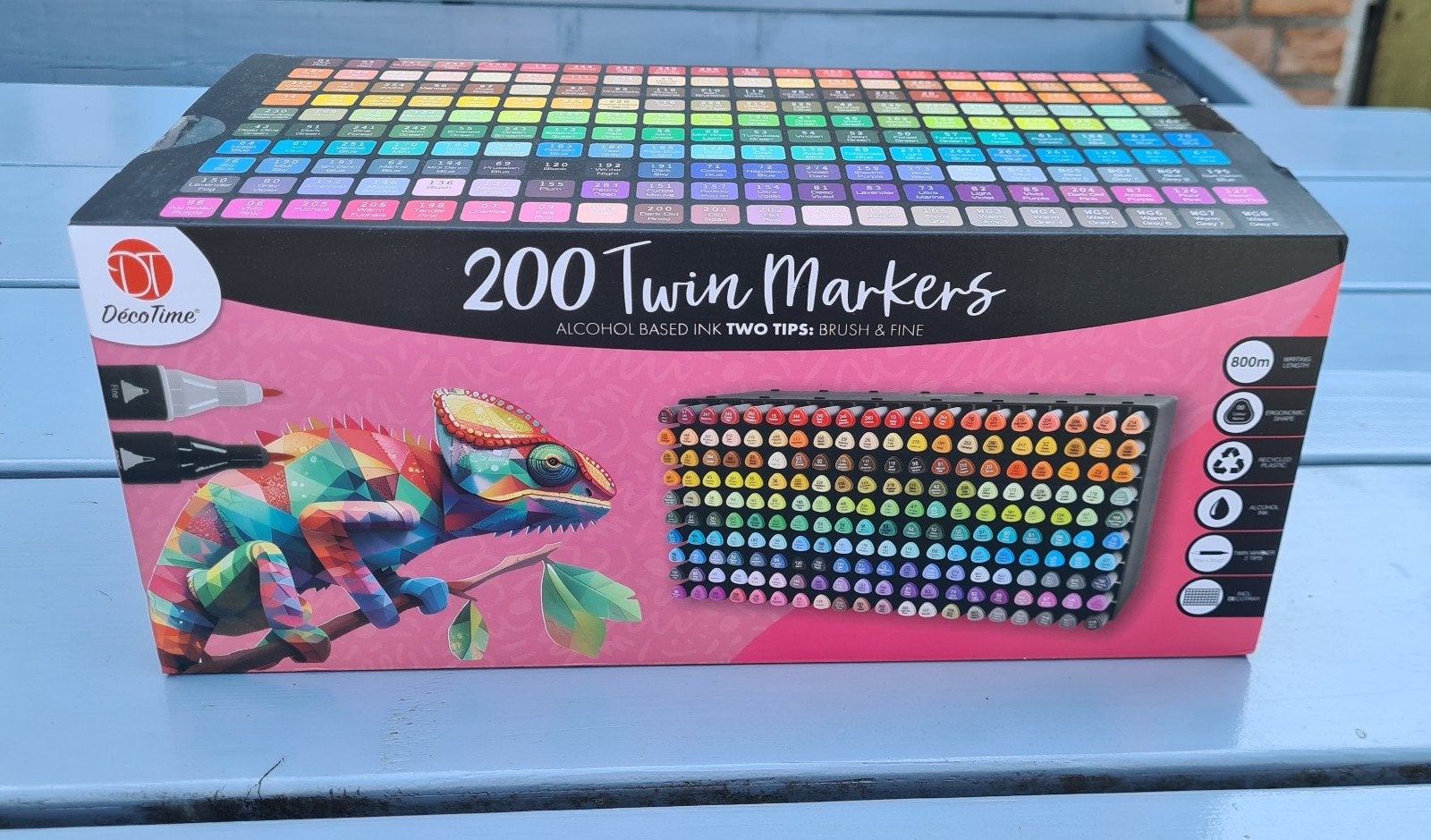 200 twinmarkers/alcoholmarkers van Decotime nieuw, Ophalen of Verzenden, Nieuw
