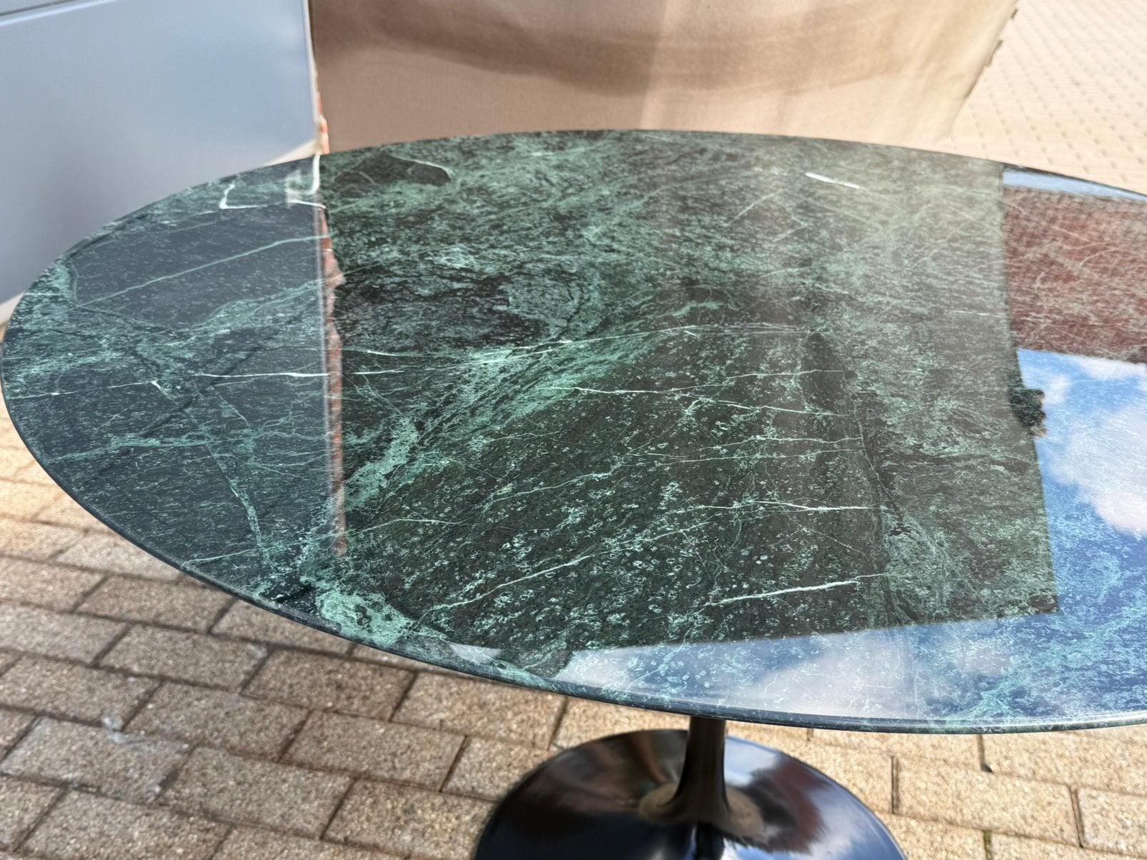 Originele ronde Knoll Tulip eettafel Alpi Verde E. Saarinen, Huis en Inrichting, Ophalen of Verzenden, Vitra togo mah jong ligne roset cor cassina b&b italia artifort
