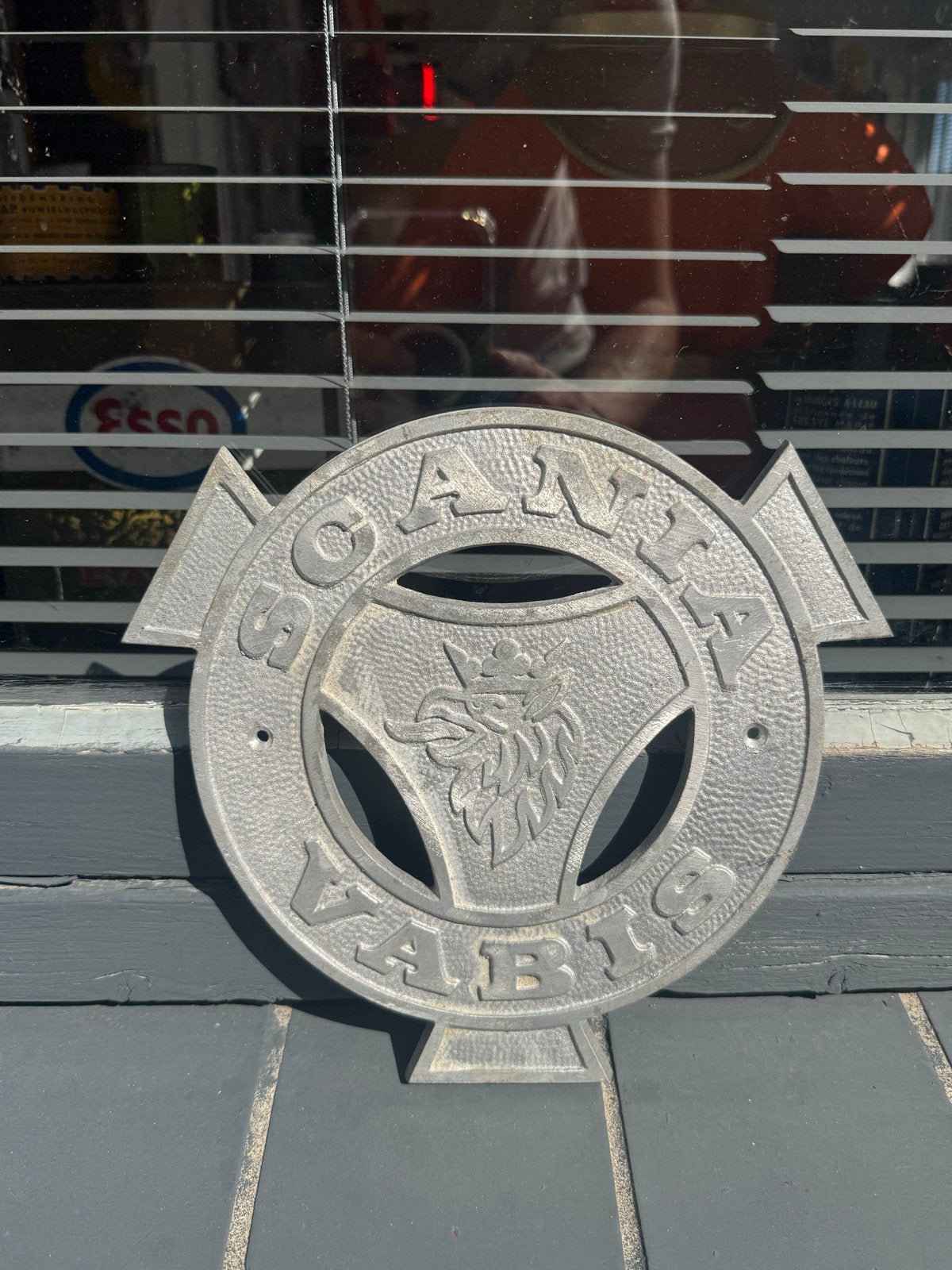 Vintage Scania Vabis Embleem - Zeldzaam Metaal Logo, Ophalen of Verzenden, ., ., .
