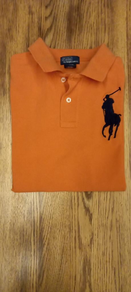 oranje polo shirt Ralph Lauren maat 10 12, Ophalen of Verzenden, Zo goed als nieuw, Jongen, Shirt of Longsleeve