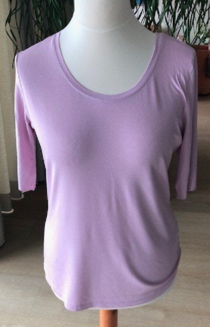 Repeat - Lila shirt met korte mouw - maat 40, Verzenden, Paars, Zo goed als nieuw, Korte mouw