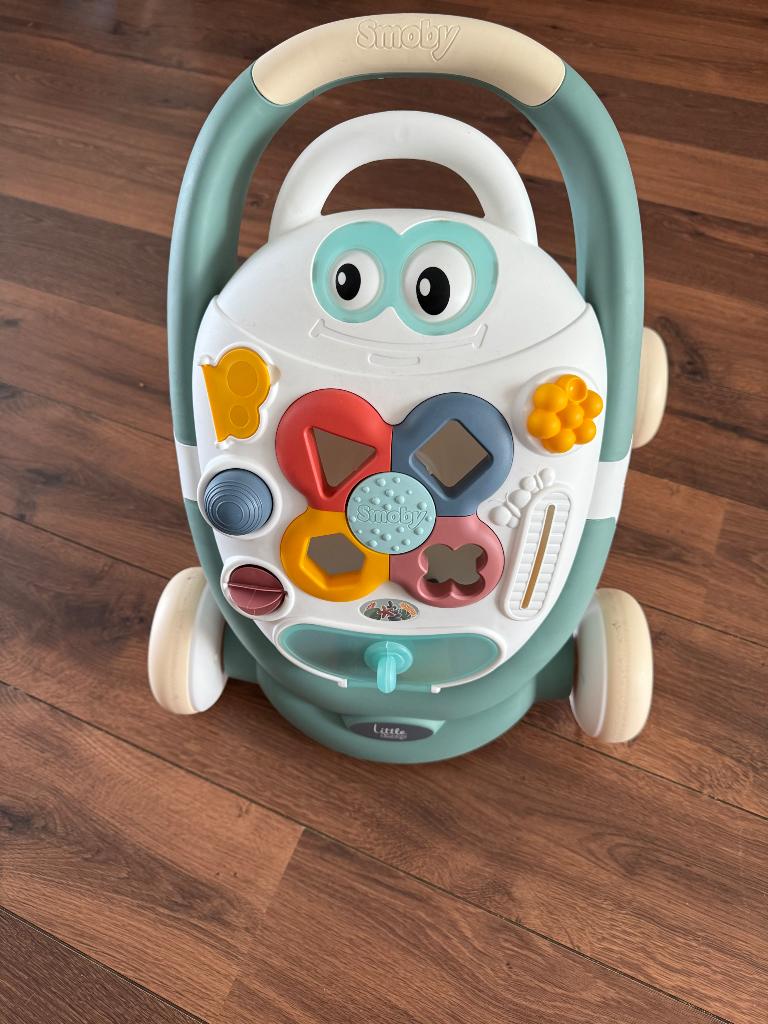 Smoby 3in1 loopwagen, Kinderen en Baby's, Speelgoed | Babyspeelgoed, Ophalen, Zo goed als nieuw, Overige typen, Met wieltjes