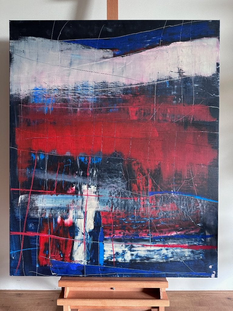 Masaki Kazushi schilderij abstract, Ophalen